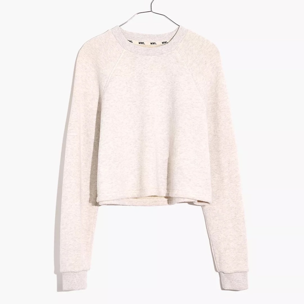 Madewell MWL Airyterry Crop Sweatshirt